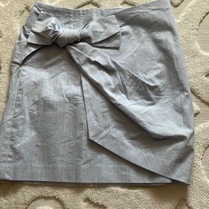Loft zip skirt with bow